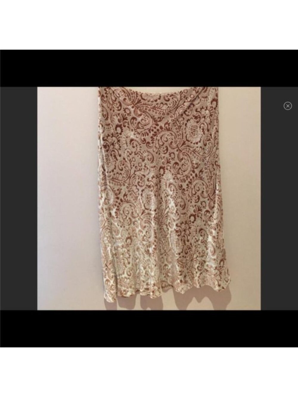Lafayette 148 Plus Women's Gold and Cream Skirt